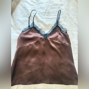 Brown Lace Zara Tank